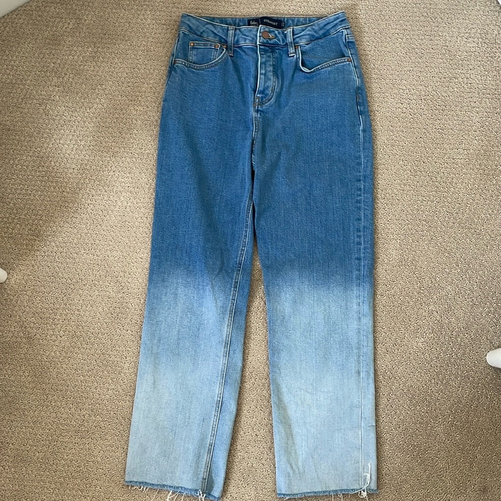 Boden Women’s Ombré Straight Leg Ankle Jeans (size 6R)